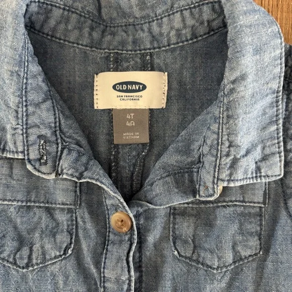 Old Navy Denim Button Down Dress - Picture 2 of 3